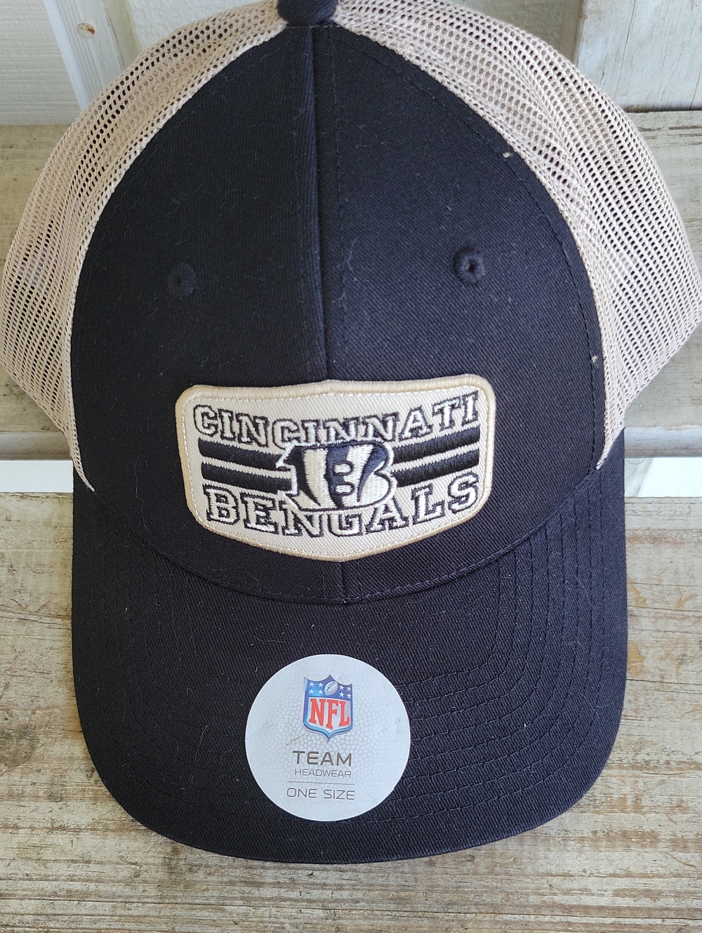 NFL Cincinnati Bengals Hat with NFL Tags Black And Gray
